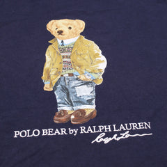 Ralph Lauren T-Shirt Teddy Marineblau Herren Baumwolle – Nahaufnahme-1
