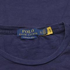 Ralph Lauren T-Shirt Teddy Marineblau Herren Baumwolle – Nahaufnahme-2
