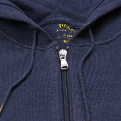 Ralph Lauren Zipper Pasha Marineblau Weiß Herren Baumwolle – Nahaufnahme-2