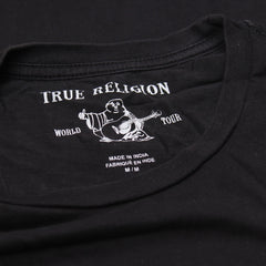 True Religion T-Shirt Chief Keef Schwarz Herren Baumwolle – Nahaufnahme-2