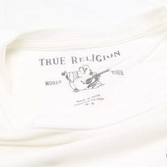True Religion T-Shirt Chief Keef Weiß Herren Baumwolle – Nahaufnahme-2