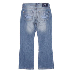 Victoria Beckham Jeans Bootcut Blau Damen Baumwolle – Rückseite