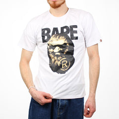 A BATHING APE® T-Shirt Mit Logo-Print - Farbe: White - Größe: M - VintageR2