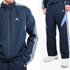 Adidas Baggy Trainingsanzug - Farbe: Navy - Größe: XL - VintageR2