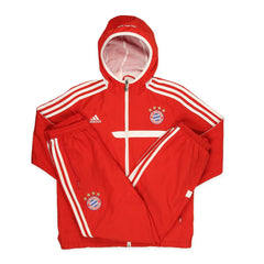 Adidas Bayern München Tracksuit in Rot Weiß Größe M