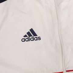 Adidas Bayern Vintage Trainingsjacke in Weiß Größe L