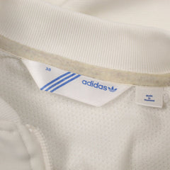 Adidas Firebird Trackjacket in Weiß Silber Größe M
