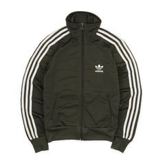 Adidas Firebird Vintage Trackjacket in Oliv Weiß Größe S