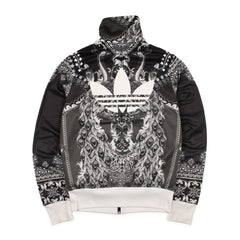 Adidas Firebird Vintage Trackjacket in Schwarz Weiß Größe S