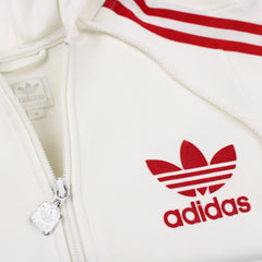 Adidas Firebird Vintage Zipper Hoodie - Farbe: White - Größe: M - VintageR2