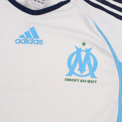 Adidas Marseill RetroTrikot in Weiß Blau Größe M