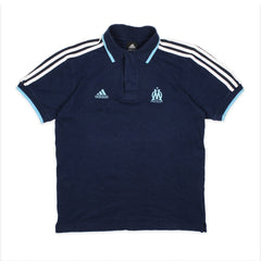 Adidas Marseille Vintage Polo Shirt in Marineblau Größe S