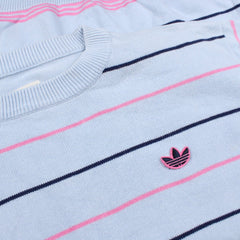Adidas Originals Vintage Strickpullover - Farbe: LightSkyBlue - Größe: M - VintageR2