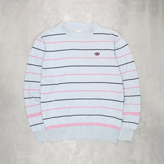 Adidas Originals Vintage Strickpullover - Farbe: LightSkyBlue - Größe: M - VintageR2