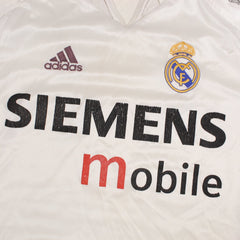 Adidas Real Madrid Retro Trikot in Weiß Schwarz Größe M