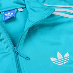 Adidas Retro Firebird Jacke - Farbe: Turquoise - Größe: L - VintageR2