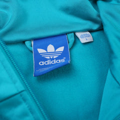 Adidas Retro Firebird Jacke - Farbe: Turquoise - Größe: L - VintageR2