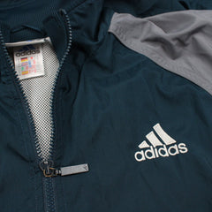 Adidas Retro Jacke - Farbe: Green - Größe: L - VintageR2