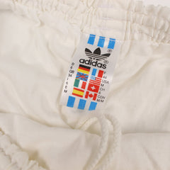 Adidas Retro Nylon Short in Weiß Schwarz Größe M