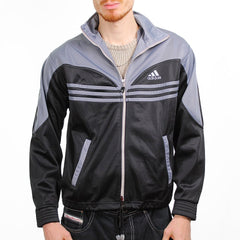 Adidas Retro Sportjacke - Farbe: Black - Größe: M - VintageR2