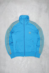 Adidas Retro Sportjacke Trefoil - Farbe: LightSkyBlue - Größe: M - VintageR2