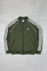 Adidas Sportjacke Trefoil - Farbe: Olive - Größe: S - VintageR2