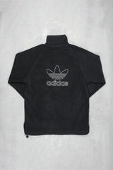 Adidas Trefoil Fleece Troyer - Farbe: Black - Größe: M - VintageR2