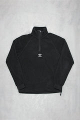 Adidas Trefoil Fleece Troyer - Farbe: Black - Größe: M - VintageR2