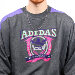 Adidas Vintage Boxxy Pullover - Farbe: Grey - Größe: XL - VintageR2