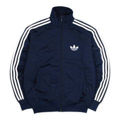 Adidas Vintage Firebird Jacke in Marineblau Weiß Größe S