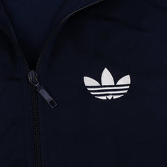 Adidas Vintage Firebird Jacke in Marineblau Weiß Größe S