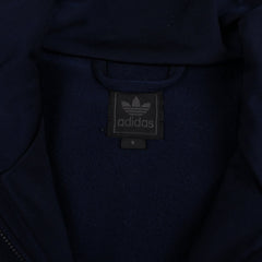 Adidas Vintage Firebird Jacke in Marineblau Weiß Größe S