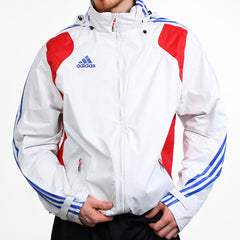 Adidas Vintage France Regenjacke - Farbe: White - Größe: XL - VintageR2