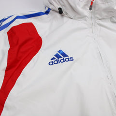 Adidas Vintage France Regenjacke - Farbe: White - Größe: XL - VintageR2