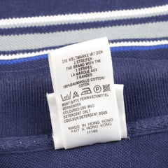 Adidas Vintage Gestreiftes Polo Shirt - Farbe: Navy - Größe: XXL - VintageR2