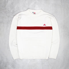 Adidas Vintage Knit Sweater - Farbe: Beige - Größe: L - VintageR2