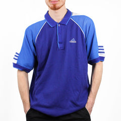 Adidas Vintage Polo Shirt - Farbe: RoyalBlue - Größe: XXL - VintageR2