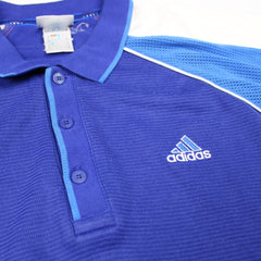 Adidas Vintage Polo Shirt - Farbe: RoyalBlue - Größe: XXL - VintageR2