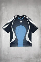 Adidas Vintage Sport T-Shirt - Farbe: LightSkyBlue - Größe: M - VintageR2