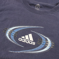 Adidas Vintage T - Shirt - Farbe: Navy - Größe: M - VintageR2