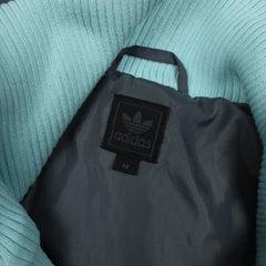 Adidas Vintage Winterjacke in Grau Hellblau Größe S