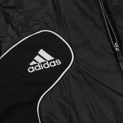 Adidas Vintage Winterjacke in Schwarz Weiß Größe M