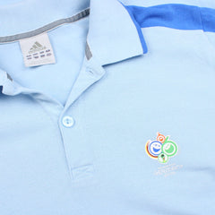 Adidas Vintage World Cup 2006 Polo Shirt - Farbe: LightSkyBlue - Größe: L - VintageR2