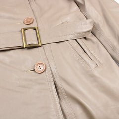 Burberry Vintage Trenchcoat Leder - Farbe: Beige - Größe: L - VintageR2