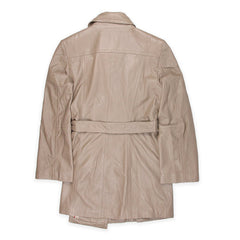 Burberry Vintage Trenchcoat Leder - Farbe: Beige - Größe: L - VintageR2