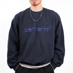Carhartt Vintage Boxxy Sweater - Farbe: Navy - Größe: L - VintageR2