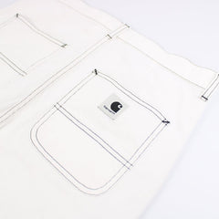 Carhartt WIP Armanda Pant Rigid Schwarze Naht - Farbe: White - Größe: M - VintageR2