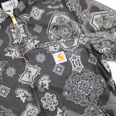 Carhartt WIP Detroit Jacket Verse Print Limited Harrington - Farbe: Grey - Größe: L - VintageR2