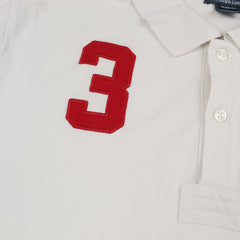 Chief Keef LXVII Polo Shirt in Weiß Marineblau Größe M