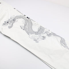 Cipo & Baxx Vintage Drachen Jeans - Farbe: White - Größe: L - VintageR2